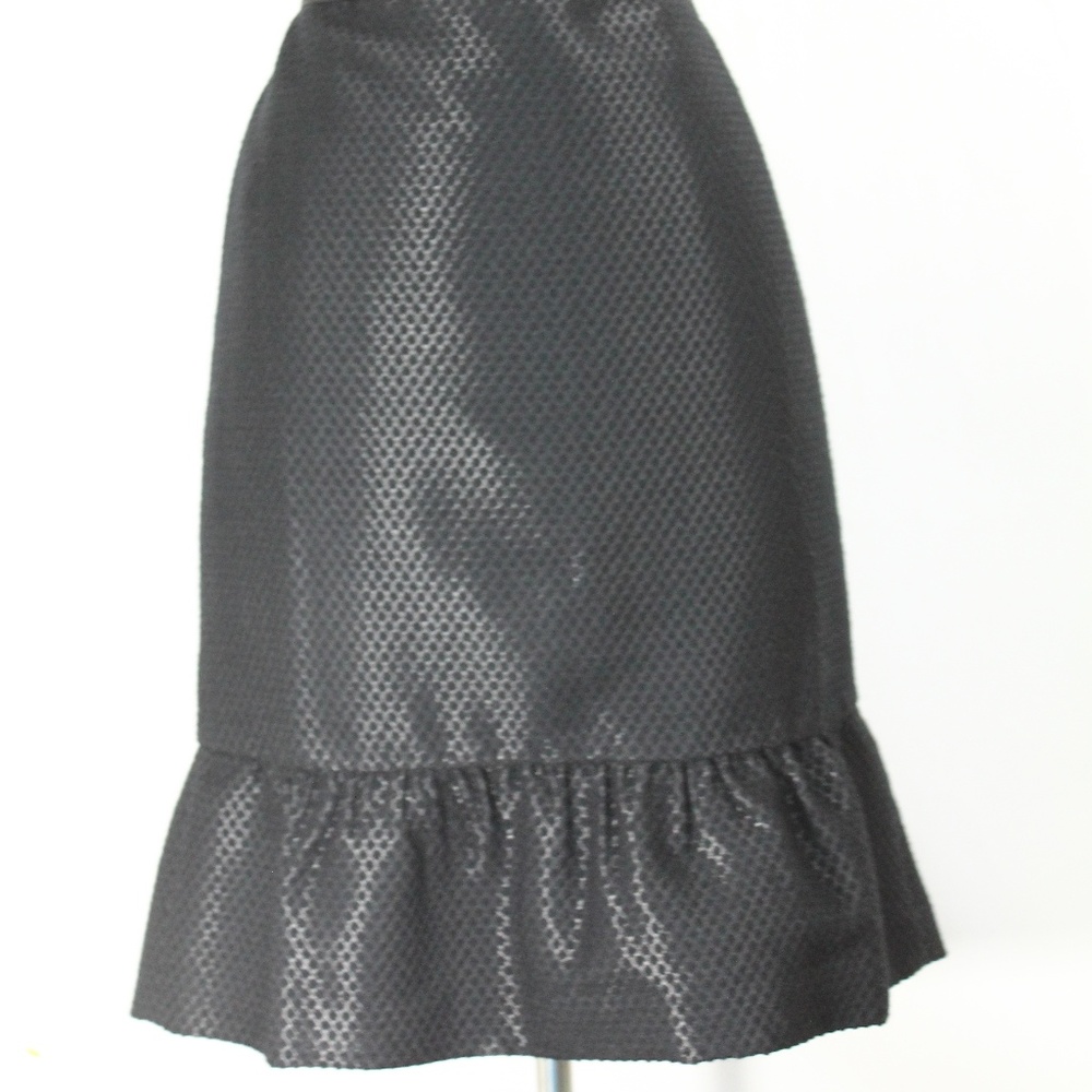 Ann Taylor Black Pencil Skirt sz 2 - Picture 6 of 7